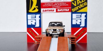 Ralli Baltika 84 vähendatud mõõtkavas stardipoodium. Foto: Rando Aav