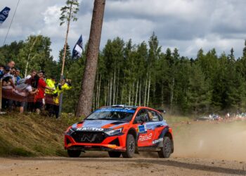 Teemu Suninen ja Mikko Markkula, i20 N Rally 2, Rally Estonia 2022, Foto: Dufour Fabien / Hyundai Motorsport GmbH