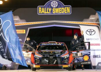 Ott Tänak ja Martin Järveoja Rootsi MM-ralli 2022, Foto: Austral / Hyundai Motorsport GmbH