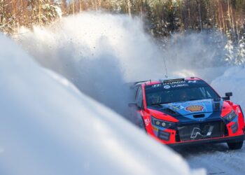 Ott Tänak ja Martin Järveoja Rootsi ralli 2024 Foto: Dufour Fabien / Hyundai Motorsport GmbH