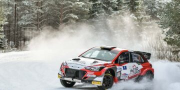 Egon Kaur / Allan Birjukov võitsid ralli ka absoluutarvestuses. Foto: Latvian Rally Championship