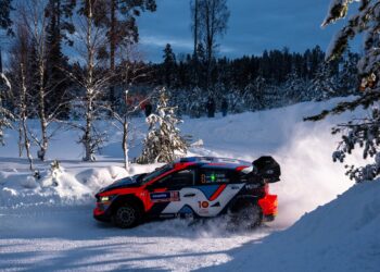 Ott Tänak ja Martin Järveoja, Rootsi ralli 2024, Foto: Jaanus Ree / Red Bull Content Pool
