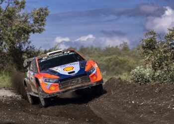Ott Tänak ja Martin Järveoja Keenia MM-ralli 2024, Foto: Austral / Hyundai Motorsport GmbH