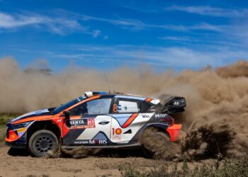 Ott Tanak ja Martin Jarveoja, Keenia Safari ralli 2024, Foto: Dufour Fabien / Hyundai Motorsport GmbH