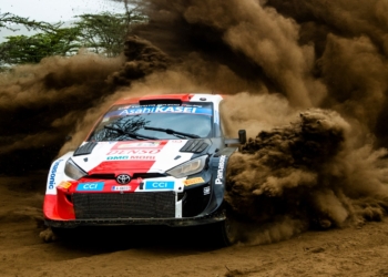 Kalle Rovanperä ja Jonne Halttunen 2022 Keenia Safari rallil, Foto: Jaanus Ree / Red Bull Content Pool