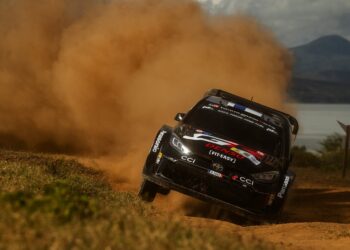 Kalle Rovanperä ja Jonne Halttunen, Keenia Safari ralli 2024, Foto: Jaanus Ree / Red Bull Content Pool