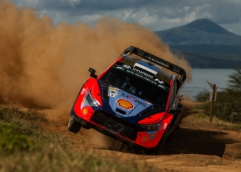 Ott Tänak ja Martin Järveoja Keenia Safari ralli 2024, Foto: Jaanus Ree / Red Bull Content Pool