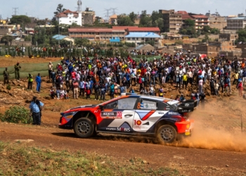Ott Tänak ja Martin Järveoja Keenia Safari ralli 2024, Foto: Jaanus Ree / Red Bull Content Pool