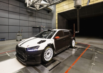 Skoda Fabia RS Rally2 Audi tuuletunnelis Foto: Skoda Motorsport