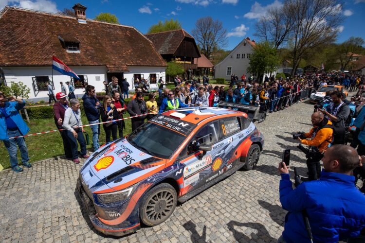 Ott Tanak ja Martin Jarveoja Horvaatia rallil 2022, Foto: Dufour Fabien/ Hyundai Motorsport GmbH