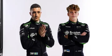 Joel Eriksson (vasakul) ja Paul Aron. Foto: Formula E