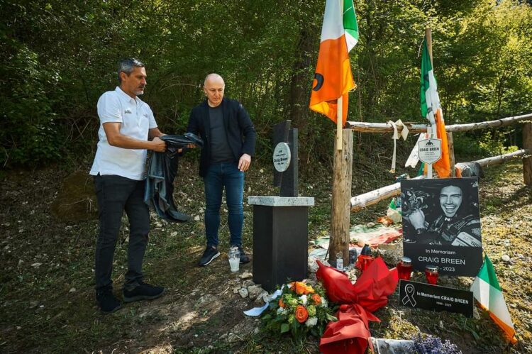 Craig Breeni mälestusmärk Horvaatias. Foto: @croatia_rally/X