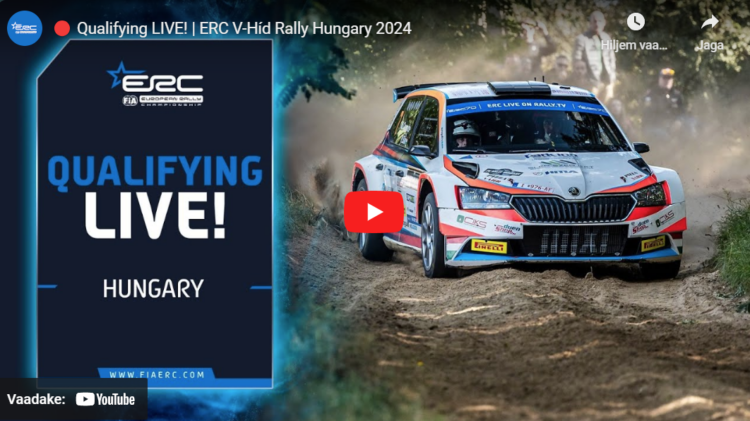 OTSE: Vaata Ungari ERC etapi kvalifikatsioonikatse otseülekannet!