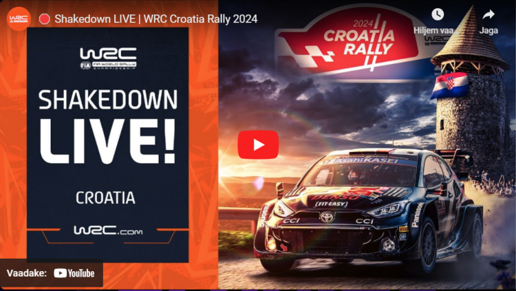 Vaata kordusena Horvaatia MM-ralli testikatse esimest läbimist!