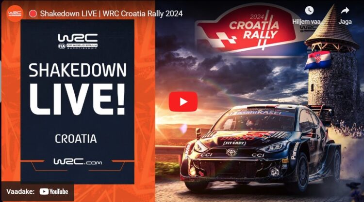 Vaata kordusena Horvaatia MM-ralli testikatse esimest läbimist!