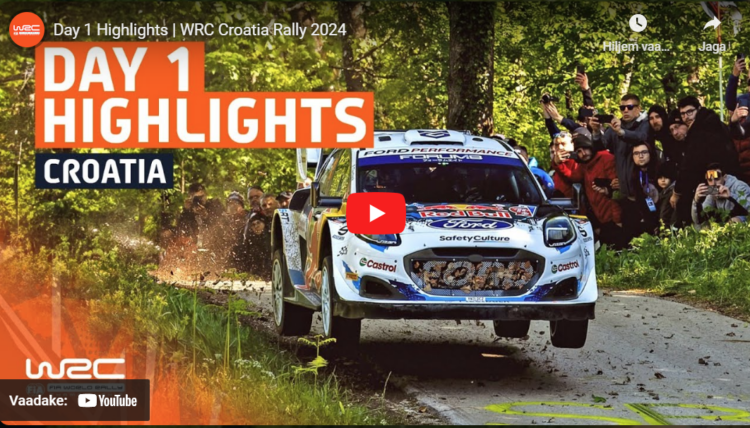 VIDEO: Horvaatia MM-ralli esimese päeva tipphetked!