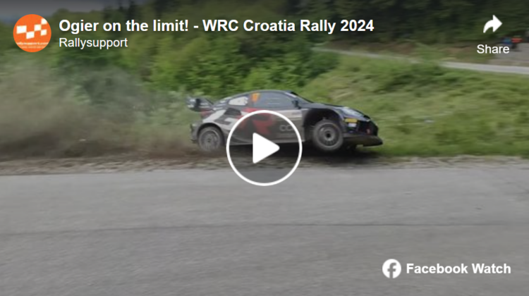 VIDEO: Sebatien Ogier pääses Horvaatia MM-rallil napilt väljasõidust!