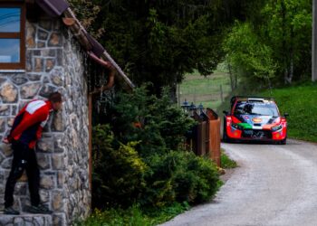 Ott Tänak ja Martin Järveoja, Horvaatia MM-ralli 2024, Foto: Jaanus Ree / Red Bull Content Pool