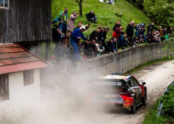 Ott Tänak ja Martin Järveoja, Horvaatia MM-ralli 2024, Foto: Jaanus Ree / Red Bull Content Pool