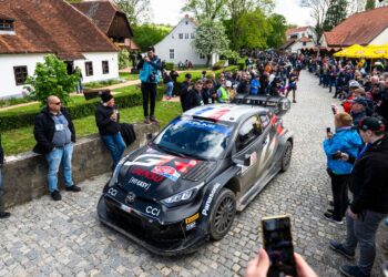 Seastien Ogier ja Vincent LandaisHorvaatia rallil 2024, Foto: Jaanus Ree / Red Bull Content Pool