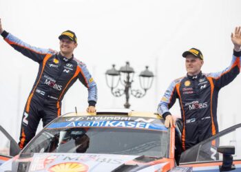 Ott Tanak ja Martin Jarveoja, Sardiinia ralli 2022, Foto: Dufour Fabien / Hyundai Motorsport GmbH