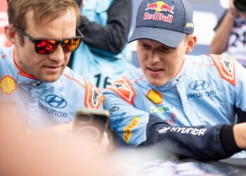 Martin Järveoja ja Ott Tänak Horvaatia rallil 2024, Foto: Dufour Fabien / Hyundai Motorsport GmbH