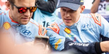 Martin Järveoja ja Ott Tänak Horvaatia rallil 2024, Foto: Dufour Fabien / Hyundai Motorsport GmbH