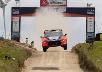 Ott Tanak ja Martin Jarveoja Portugali rallil. Foto: Dufour Fabien / Hyundai Motorsport GmbH