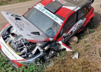 Egon Kauri auto peale õnnetust, Foto: YLIVAA Media