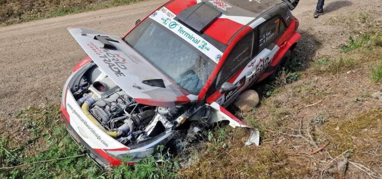 Egon Kauri auto peale õnnetust, Foto: YLIVAA Media