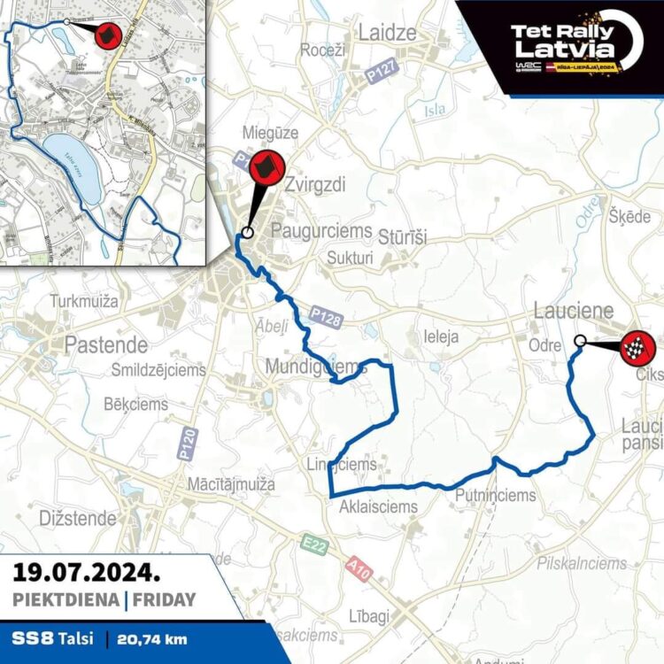 Avalikustati Läti WRC-etapi kiiruskatsete asukohad ja kaardid