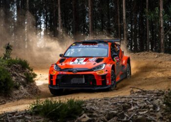 Georg Linnamäe ja James Morgan Portugali rallil 2024, Foto: Jaanus Ree / Red Bull Content Pool