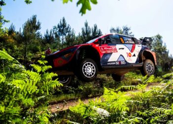 Ott Tänak ja Martin Järveoja Portuali rallil 2024 Foto: Jaanus Ree / Red Bull Content Pool