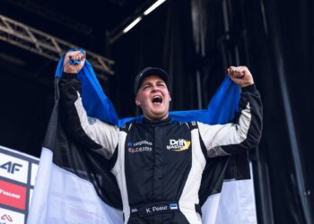 Kevin Pesur võitis esimese eestlasena Drift Mastersi etapi. Foto: Jordan Butters