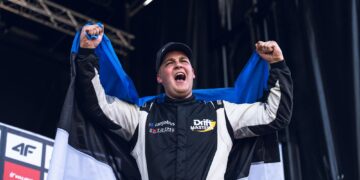 Kevin Pesur võitis esimese eestlasena Drift Mastersi etapi. Foto: Jordan Butters