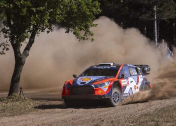 Ott Tanak ja Martin Järveoja Sardiinia ralli 2024, Foto: Austral /Hyundai Motorsport GmbH
