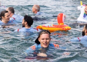 Ott Tänak ja Hyundai Meeskond Sardiinia 2024 võitu tähistamas, Foto: Dufour Fabien / Hyundai Motorsport GmbH