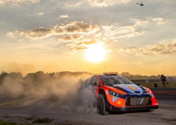 Andreas Mikkelsen ja Torstein Eriksen, Poola MM-ralli 2024, Foto: Dufour Fabien / Hyundai Motorsport GmbH