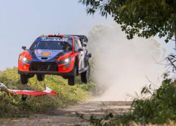 Andreas Mikkelsen ja Torstein Eriksen, Poola MM-ralli 2024, Foto: Dufour Fabien / Hyundai Motorsport GmbH