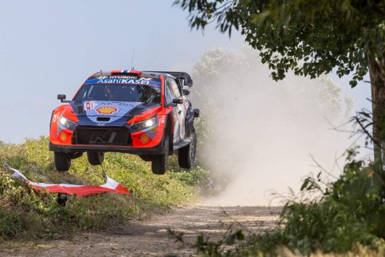 Andreas Mikkelsen ja Torstein Eriksen, Poola MM-ralli 2024, Foto: Dufour Fabien / Hyundai Motorsport GmbH