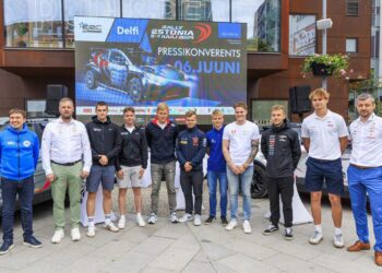 ERC Delfi Rally Estonia pressikonverents toimus Rotermanni peaväljakul. Foto: Karli Saul