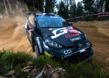 Kalle Rovanperä ja Jonne Halttunen, Poola ralli 2024, Foto: Jaanus Ree / Red Bull Content Pool