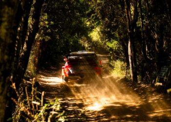 Ott Tänak ja Martin Järveoja Sardiinia rallil, 2024, Foto: Jaanus Ree / Red Bull Content Pool