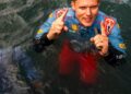 Ott Tänak Sardiinia võitu tähistamas, Foto: Jaanus Ree / Red Bull Content Pool