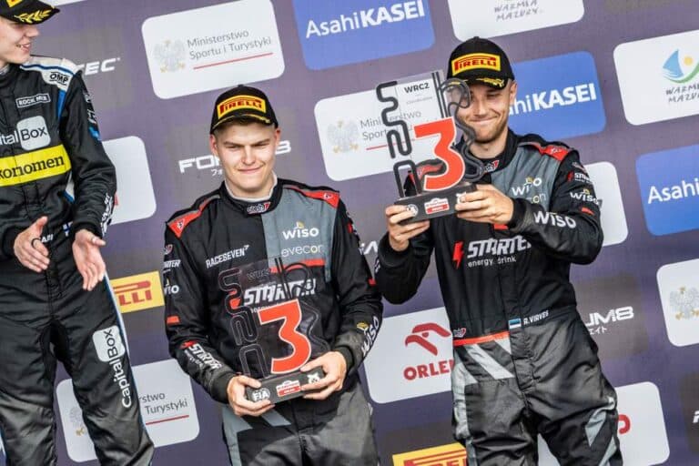 Robert Virves ja Aleks Lesk tõusid Poola rallil esmakordselt WRC2 poodiumile