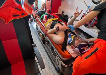 Patrik Barth peale Rooma ralli õnnetust, Foto: facebook.com/MadsOstbergRally