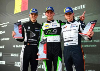 Alex Reimann Imola poodiumil 2024