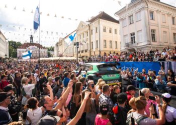 Andreas Mikkelsen ja Eriksen TorsteinRally Estoniua 2023, Foto Jaanus Ree / Red Bull Content Pool