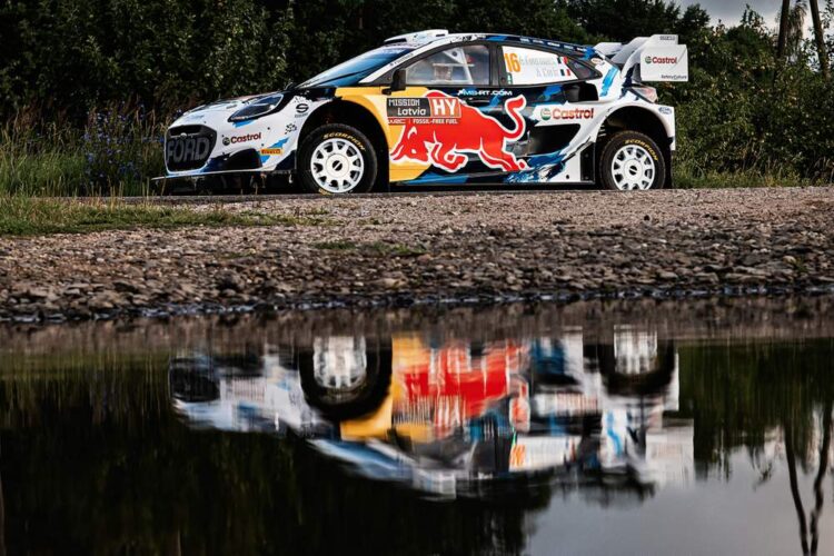 Adrien Fourmaux Läti rallil 2024. Foto: M-Sport
