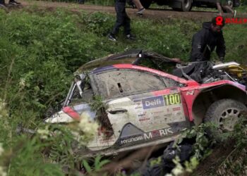 VIDEO: Ott Tänaku auto peale avariid Rally Estonial